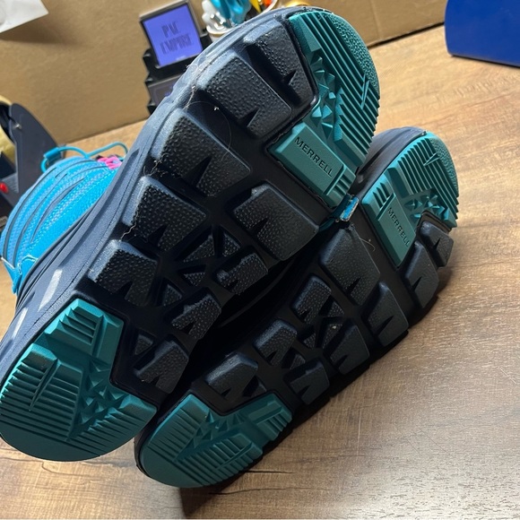 Merrell Snow Quest Lite Boots Womens 7 Blue Snow SelectDry ThermoLite MK165178 - Picture 6 of 9